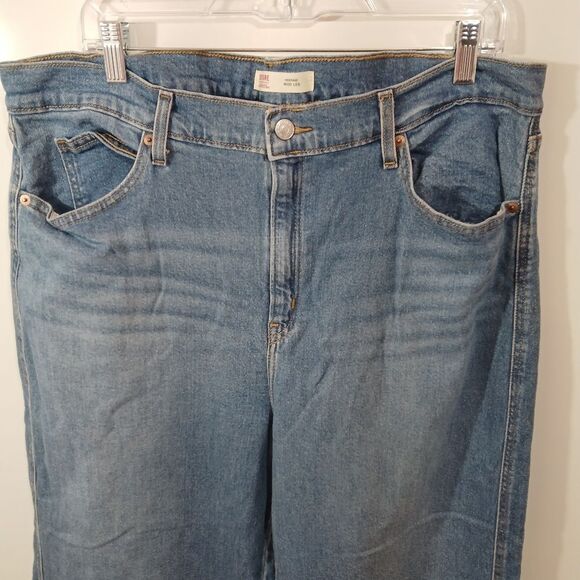 Levis Heritage Wide Leg Cropped Jeans - Picture 7 of 7